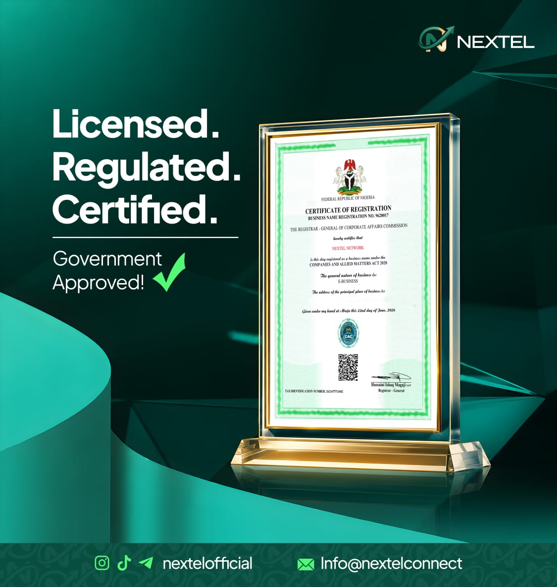 Nextel Connect - Safe, Fast, Secure